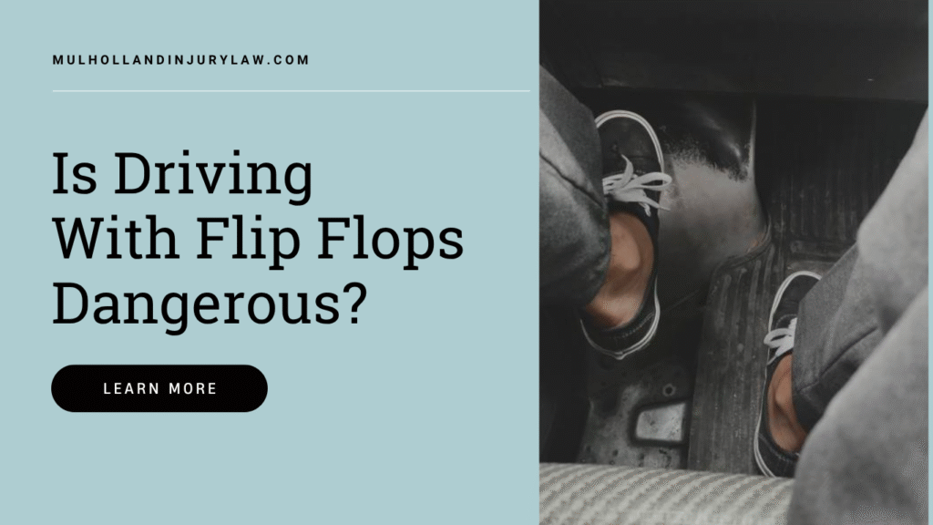 is driving with flip flops dangerous
