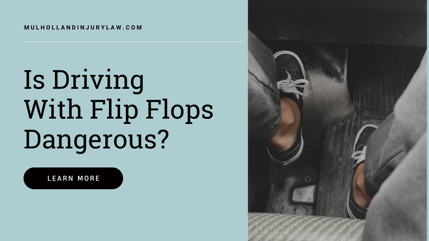 is driving with flip flops dangerous