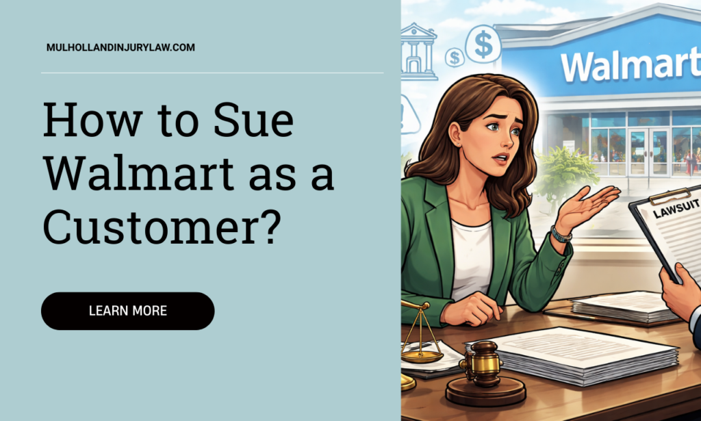 how to sue walmart as a customer