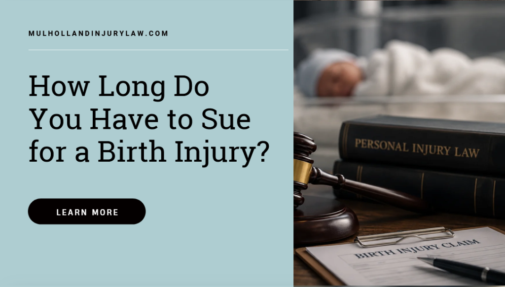 how long do you have to sue for birth injury