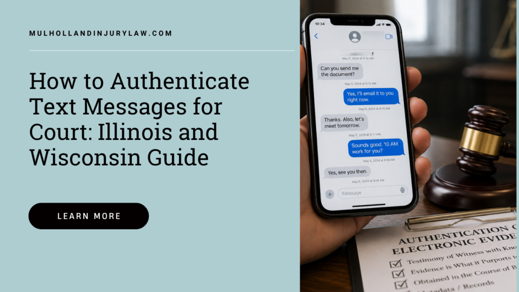 authenticating text message for court