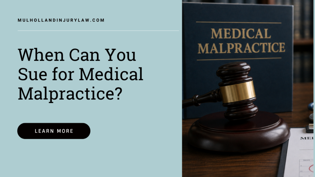 sue for medical malpractice