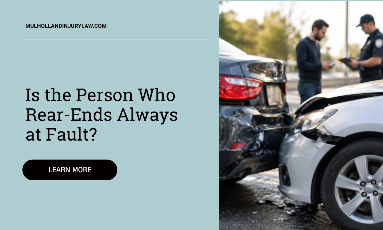 is the person who rear ends always at fault